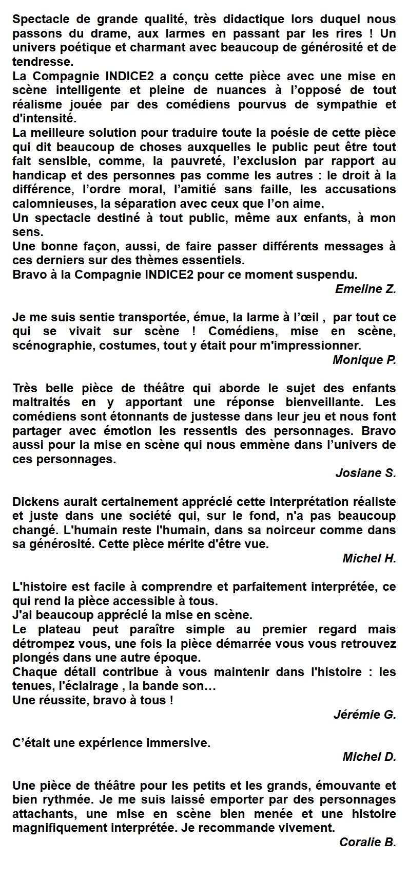 QQ MOTS DE SPECTATEURS