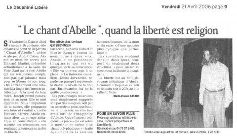 Presse 1 Le chant d'Abelle